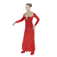 modello femminile avatar felice modello femminile personaggio umano illustrazione 3d