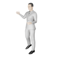 geschäftsmann im anzug junge leute bei der arbeit 3d illustration png