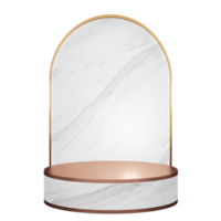 marble display stand Stage and studio set for displaying 3D illustrated products png
