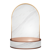 marble display stand Stage and studio set for displaying 3D illustrated products png