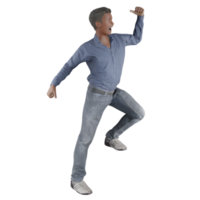 hombre feliz modelo avatar hombre modelo humano personaje 3d ilustración