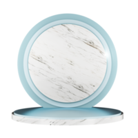 soporte de exhibición de mármol de podio base circular para exhibición de productos ilustración 3d