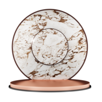 soporte de exhibición de mármol de podio base circular para exhibición de productos ilustración 3d