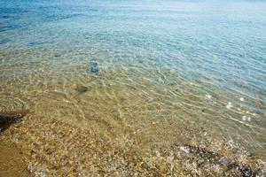 Beautiful landscape with nature ans sea in Greece photo