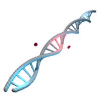 illustration 3d de la structure génétique de l'hélice d'adn png