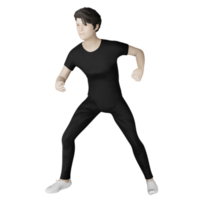 avatar de modelo de homem feliz modelo de homem personagem humano ilustração 3d png