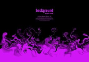 Pink flame pattern on black background vector