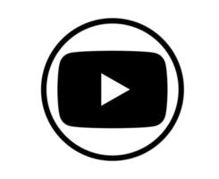 icono de redes sociales de youtube diseño de logotipo abstracto ilustración vectorial vector