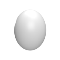 Egg 3d icon model cartoon style concept. render illustration png