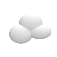 nuage 3D. objet de rendu png