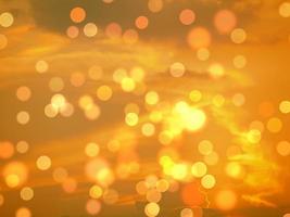 Golden and silver bokeh background image. photo