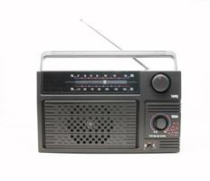 radio receiver on white photo