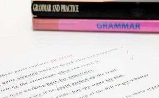 english grammar sheet photo