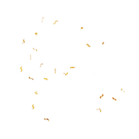 3D render golf confetti png