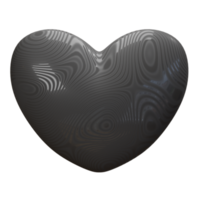 icono de amor de renderizado 3d aislado png