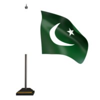 illustration 3d du drapeau pakistanais png