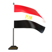 egipto, bandera, 3d, ilustración png