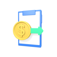 3d business convert icon from mobile png