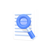 3d object document analysis icon png