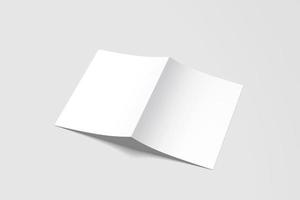 A4 BIFOLD BLANK MOCKUP photo