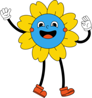 Groovy   flower power  and hands with gloves and feet png