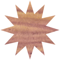 Beautiful watercolor star png