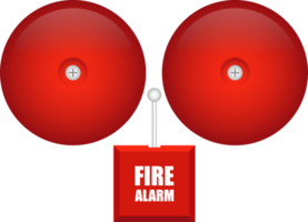 illustrazione vettoriale di allarme antincendio isolata su sfondo bianco png