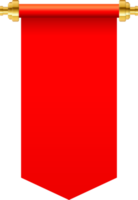 ilustração vetorial de rolagem de papel vermelho isolada no fundo branco png