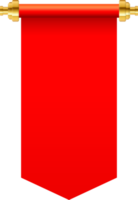 Ilustración de vector de desplazamiento de papel rojo aislado sobre fondo blanco png