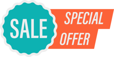 Special offer sale tag vector illustration png