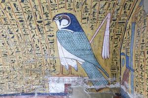 Scene from a Tomb in Deir el-Medina Village, Luxor, Egypt photo
