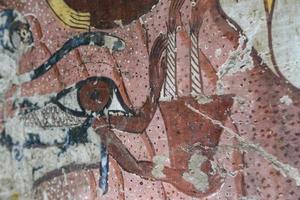 Scene from a Tomb in Deir el-Medina Village, Luxor, Egypt photo