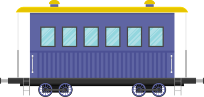 illustrazione vettoriale di vagoni ferroviari isolata su sfondo bianco