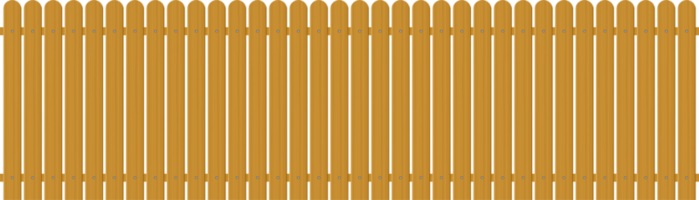 illustrazione vettoriale di recinzione in legno isolato su sfondo bianco png