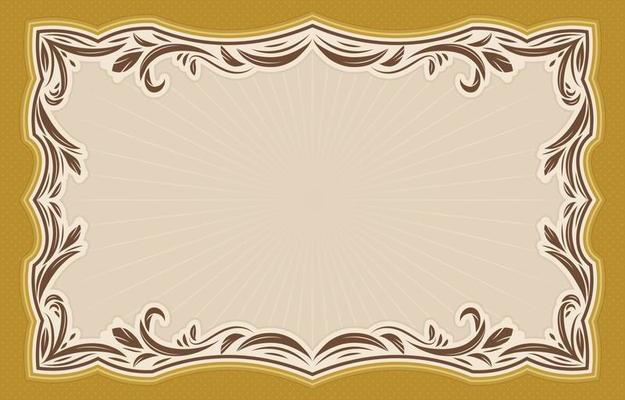 Art Nouveau Inspired Background Frame