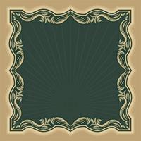 Art Nouveau Inspired Classic Background Frame vector