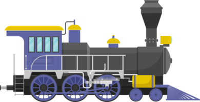 illustrazione vettoriale locomotiva a vapore vintage isolata su sfondo bianco