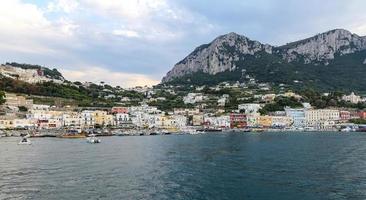 General view of Capri Island in Naples, Italy photo