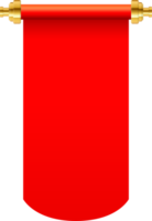 Ilustración de vector de desplazamiento de papel rojo aislado sobre fondo blanco png