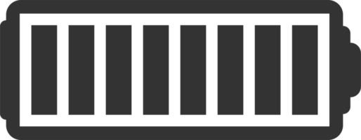 ilustração em vetor ícone do nível de carga da bateria png