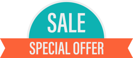 Special offer sale tag vector illustration png