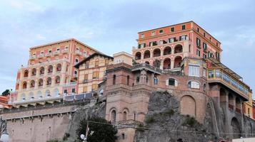 Buildings in Sorrento, Naples, Italy photo