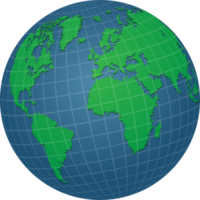 earth globe illustraties, vectorillustratie geïsoleerd png