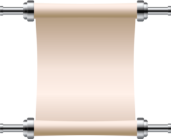 Ilustración de vector de desplazamiento de papel vintage aislado sobre fondo blanco png