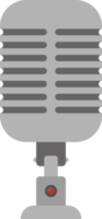 Microphone in flat design clip art png