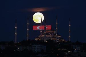 Camlica Mosque in Istanbul City, Turkey photo