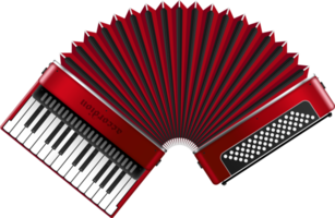 Realistic accordion vector illustration
