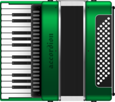 Realistic accordion vector illustration png