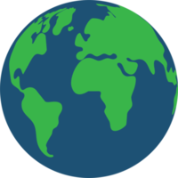 earth globe illustraties, vectorillustratie geïsoleerd png