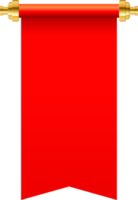 Ilustración de vector de desplazamiento de papel rojo aislado sobre fondo blanco png